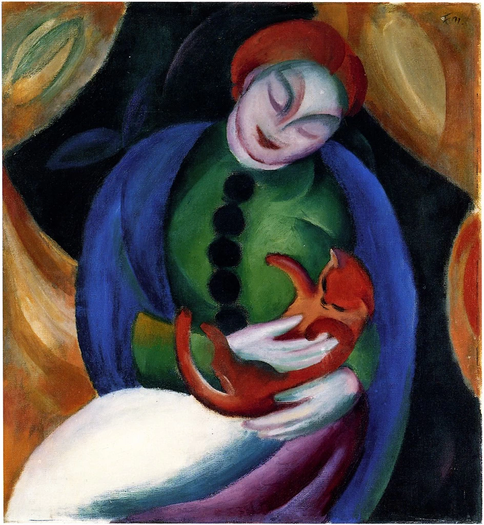 Ragazza con gatto - Museo Franz Marc, Kochel am See